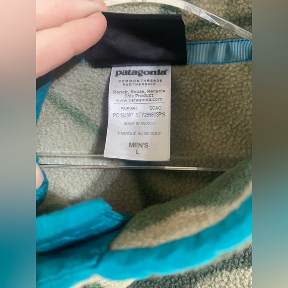 Patagonia Synchilla Snap T Fleece Pullover in Green Spice Garden - Picture 5 of 6